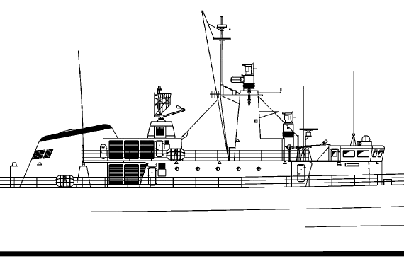 Корабль IIS Alvand [Vosper Mark V class Frigate] Iran - чертежи, габариты, рисунки